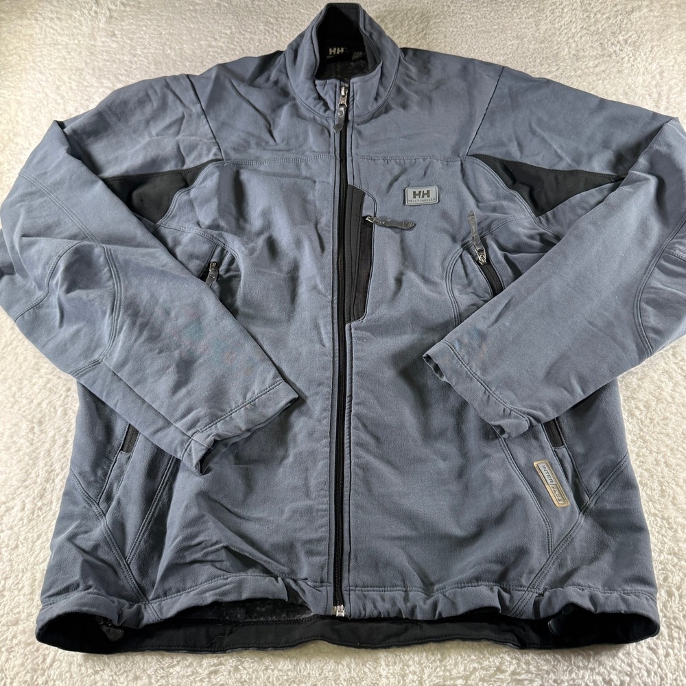 Helly Hanson Inter Face Ski Jacket Coat Full Zip Light Gray Grey Medium